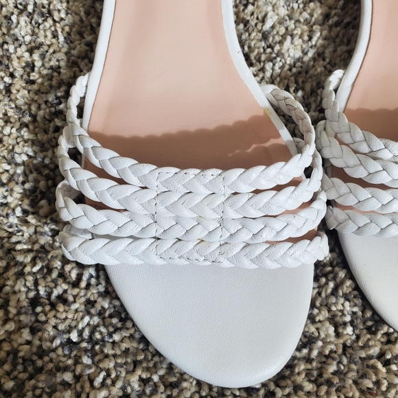 Kate Spade Women's Valencia Braided Strappy Wedge Sandals in White Nappa Size‎ 7 - Picture 4 of 9
